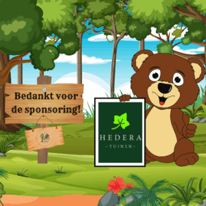 BEDANKT VOOR DE SPONSORING-HEDERA